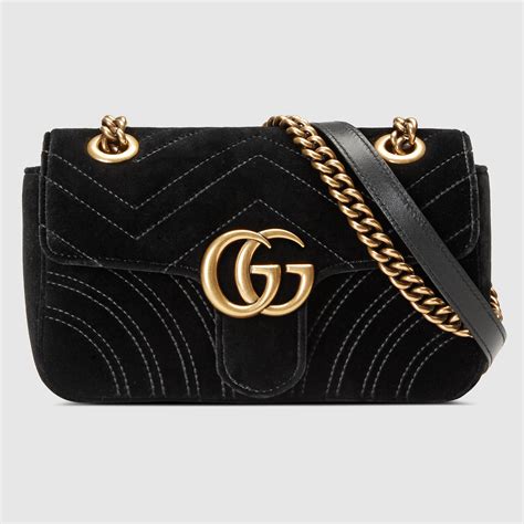 gucci marmont velvet bag for sale|Gucci denim marmont bag.